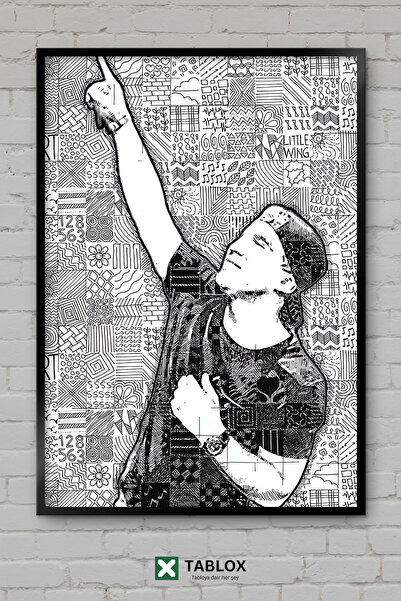 TABLOX Hardwell Dj Producer Αφίσα τοίχου ηλεκτρονικής μουσικής με εμφάνιση πλ...