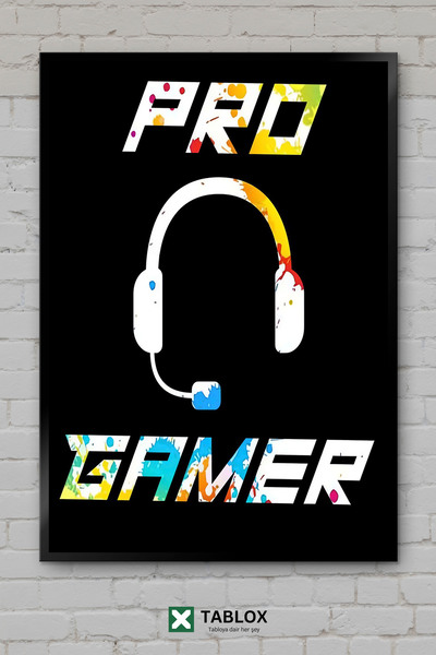 TABLOX Ακουστικά Gaming Gamer Headset Gamer Neon Poster Διακοσμητικός πίνακας...