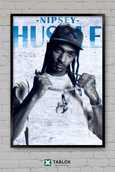 TABLOX Nipsey Hussle Ράπερ Ράπερ Χιπ Χοπ Μουσική Αφίσα Μουσικής με Πλαίσιο Δι...