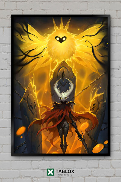 TABLOX Hollow Knight Grimm Steam Game Διακοσμητικός πίνακας MDF με σκοτεινό κ...