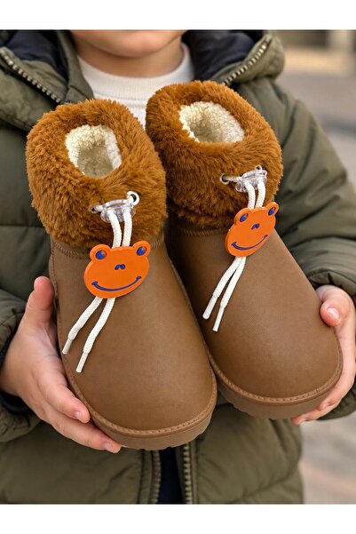 PLN SHOES Koko Su Geçirmez İçi Kürklü Çocuk Eva Yağmur Kar Çizme