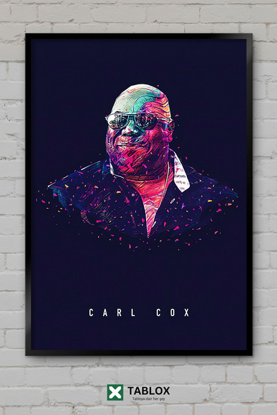 TABLOX Carl Cox Dj Ηλεκτρονική Μουσική Τέχνο Πορτρέτο Αφίσα Πλαισιωμένο Διακο...