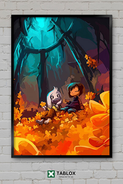 TABLOX Undertale Video Game Pixel Retro Rpg Αφίσα Τοίχου με Κορνίζα Διακοσμητ...