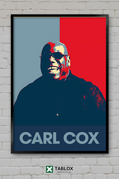 TABLOX Karl Koks DJ Elektronska Muzika Tehno Portret Poster Uramljen Dekorati...