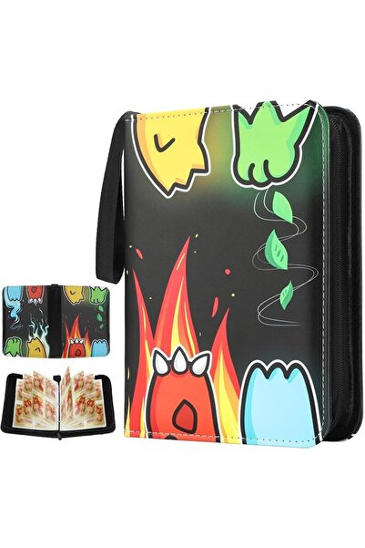 Paporich Card Binder For Pokemon Card 4-Pocket Sleeves with 440 Cards Holder,...