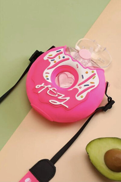 CANSU ODABAS CO Pink Water Bottle in Donut Shape