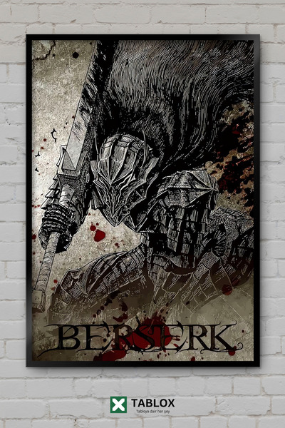 TABLOX Berserk Anime Manga Guts Tama Fantastična Japanska Umeđena Dekorativna...