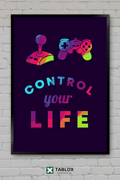 TABLOX Gaming Control Life Player Control Life Αφίσα με κορνίζα Διακοσμητικός...