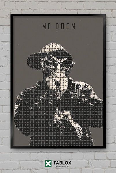 TABLOX Mf Doom Ράπερ Ράπερ Χιπ Χοπ Μουσική Μάσκα Καλλιτέχνης Πλαισιωμένο Διακ...