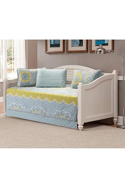 Mk Home LLC Mk Home 4pc Daybed Set Oversized Quilted Bedspread Coverlet Medal...