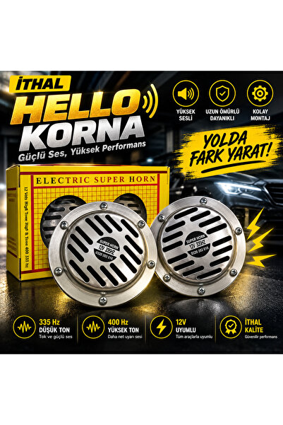 CAR BOOST İthal hella tip korna hediyeli