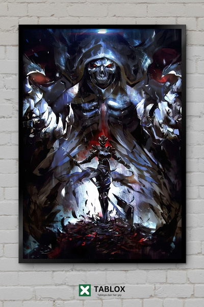 TABLOX Overlord Άνιμε Μάνγκα Έινζ Σκελετός Ιαπωνικό Ισέκαϊ Διακοσμητικός Πίνα...