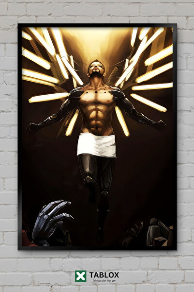 TABLOX Διακοσμητικός πίνακας MDF Deus Ex Game Science Fiction Cyberpunk Actio...