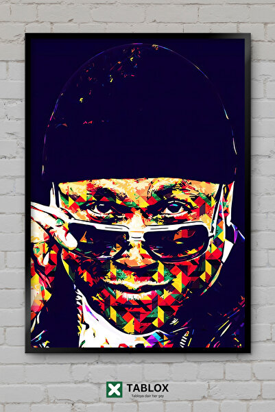 TABLOX Ll Cool J Ράπερ Ράπερ Χιπ Χοπ Μουσική Πορτρέτο Αφίσα Πλαισιωμένο Διακο...