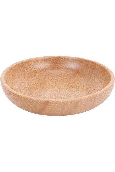 GENERAL 20cm Modern Wooden Fruit Bowl, Salad Servers, Serving Bowl for Cereal...