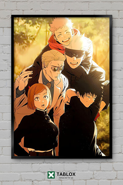 TABLOX Jujutsu Kaisen Anime Manga Gojo Satoru Yuji Itadori Japanski okvir Dek...