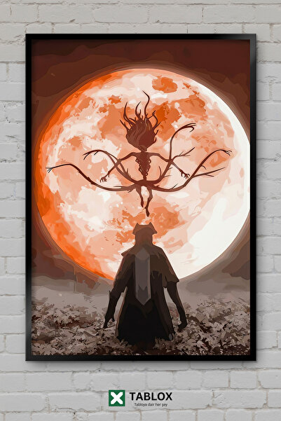 TABLOX Bloodborne Game Souls Gothic Dark Αφίσα με κορνίζα Διακοσμητικός πίνακ...