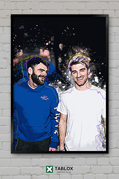 TABLOX The Chainsmokers Dj Group Edm Music Electronic Frame Look Διακοσμητικό...