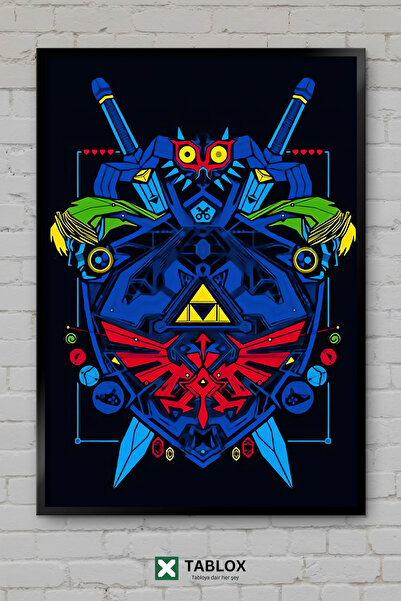 TABLOX Breath Of The Wild Zelda Παιχνίδι Φανταστική Αφίσα με Κορνίζα Διακοσμη...