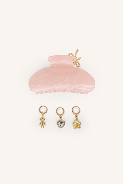 DeFacto Women's Hair Clips and Figured Accessory Set I5069Axns