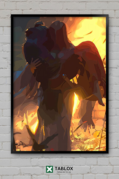TABLOX Sekiro Shadows Die Twice Game Samurai Ninja Tablou decorativ din MDF c...