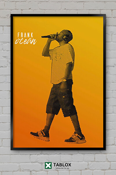 TABLOX Frank Ocean Cântăreț R&B Muzică Cântec Album Tablou decorativ înrămat ...
