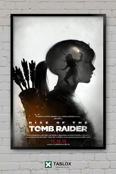 TABLOX Rise Of The Tomb Raider Παιχνίδι Παιχνίδι Action Game Αφίσα με εμφάνισ...