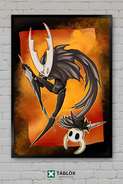 TABLOX Διακοσμητικός πίνακας MDF με πλαίσιο Hollow Knight Game Knight of Dark...
