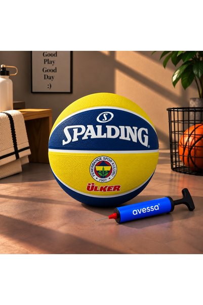 muonsports Kaliteli Pompa Hediyeli Euro League Basketbol Topu