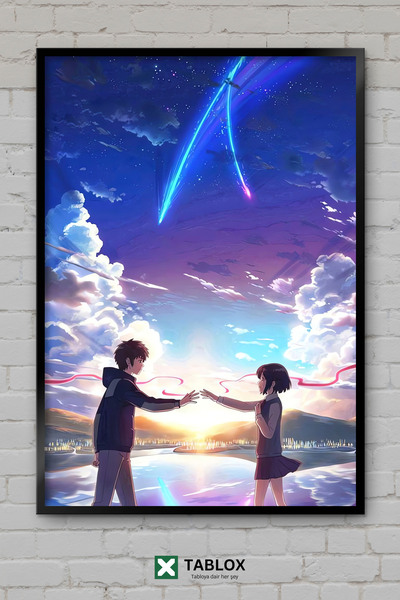 TABLOX Το Όνομά Σου (Kimi No Na Wa) Ταινία Άνιμε Αγάπη Ιαπωνική Αφίσα Πλαισιω...