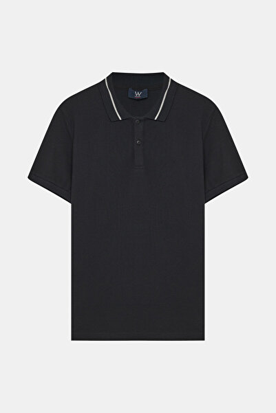 W Collection SİYAH POLO YAKA T-SHİRT