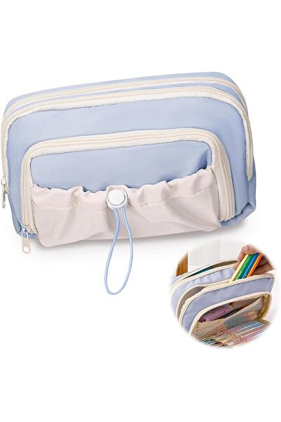 AZONEE Large Capacity Pencil Case, 4 Compartment Pen Bag, Cute Stationary Org...