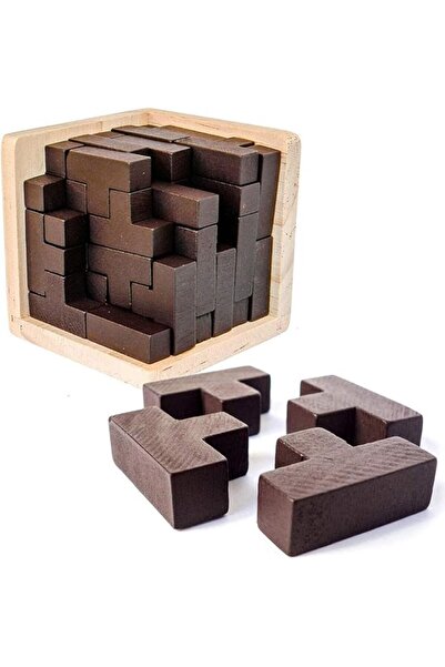 MAKINGTEC Mijing Tech Wooden Brain Teaser Puzzles T-Shape Wooden Puzzle Educa...
