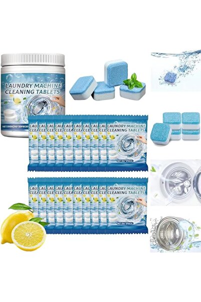 JOYZZZ Washing Machine Fresh Tablets, 20 Count Washer Cleaner Tablets, Efferv...