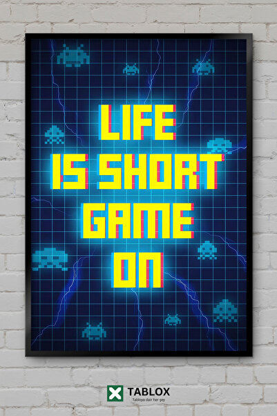 TABLOX Gaming Player Game Retro Poster Decor Art Διακοσμητικός πίνακας τοίχου...