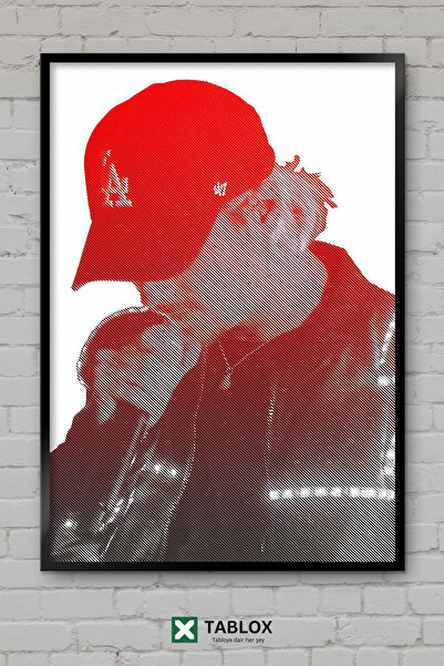 TABLOX Nekfeu Rapper Ράπερ Γαλλική Μουσική Χιπ Χοπ Αφίσα με Πλαίσιο Διακοσμητ...