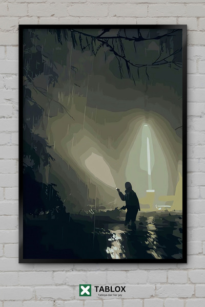 TABLOX Alan Wake video igra horor triler pisac poster okvir izgled dekorativn...