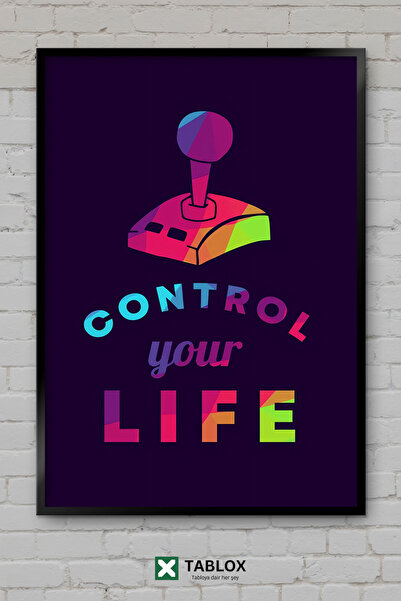 TABLOX Gaming Control Life Player Control Life Αφίσα με κορνίζα Διακοσμητικός...
