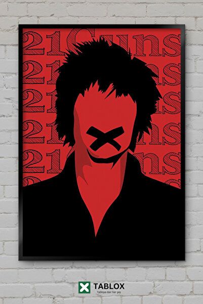 TABLOX 21 Guns Green Day Rock Punk Μουσική Εξώφυλλο Πλαίσιο Εμφάνισης Διακοσμ...