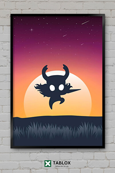 TABLOX Hollow Knight Gaming Game Dark Fantasy Αφίσα με διακοσμητικό πλαίσιο, ...