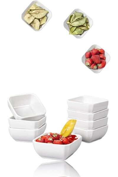 Sweet seven Versatile 8-Pack Ceramic Dipping Bowls Set | Oven Safe Ramekins f...
