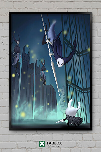 TABLOX Hollow Knight Knight of the Dark Fantastic Game Tablou decorativ înrăm...