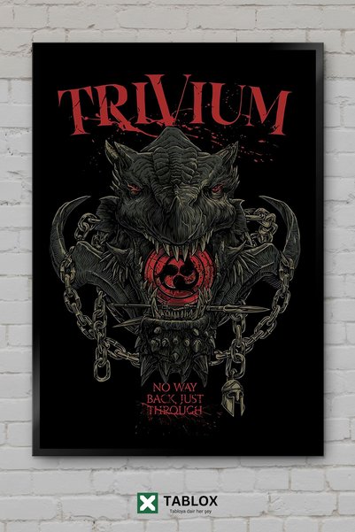 TABLOX Trivium Metal Group Art Artă Muzică Poster Cadru de perete Aspect deco...
