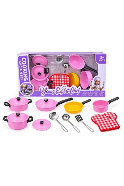 Toybox Children's Stainless Steel Pretend Play Kitchen Utensils Set - Pots, P...
