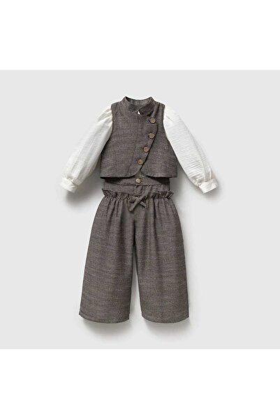 ministok Celeste Girl's Vest, Shirt and Pants 3-Piece Set