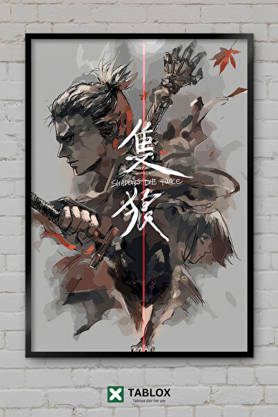 TABLOX Sekiro Game Samurai Souls Action Poster Frame Look Διακοσμητικός πίνακ...