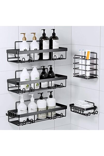 LEFAFA Corner Shower Caddy, 5 Pack Rustproof Stainless Steel Bathroom Organiz...