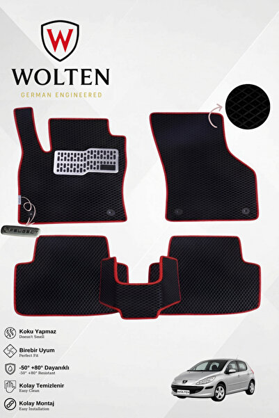 w wolten german engineered PEUGEOT-307-(2001-2008) İÇİN EVA İÇ PASPAS TAKIMI ...
