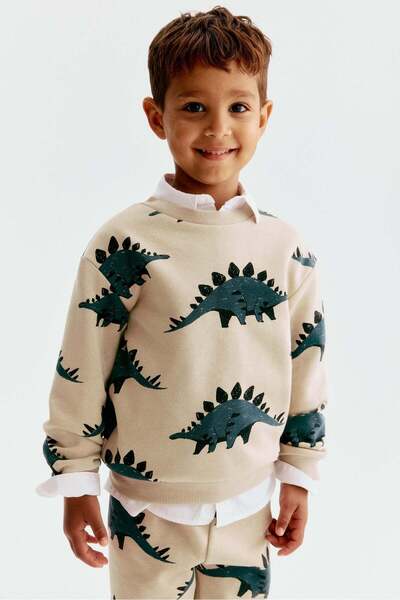 H&M Printed brushed-inside sweatshirt