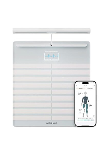 Withings Body Scan - Smart Scale With Segmental Composition Analysis, Weighin...